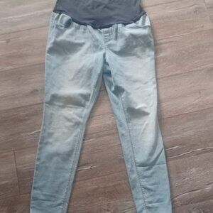 NEW Plus Old Navy Maternity Skinny Full Panel Long Stretch Denim Jeans 16
